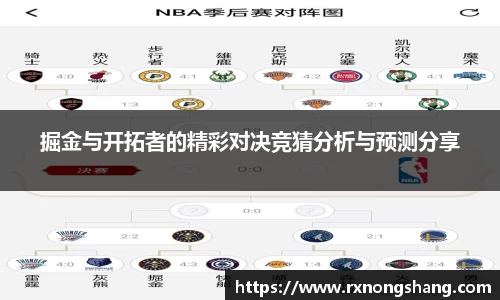掘金与开拓者的精彩对决竞猜分析与预测分享